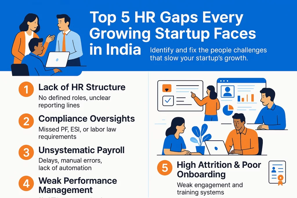 Top 5 HR Gaps Every Growing Startup Faces in India